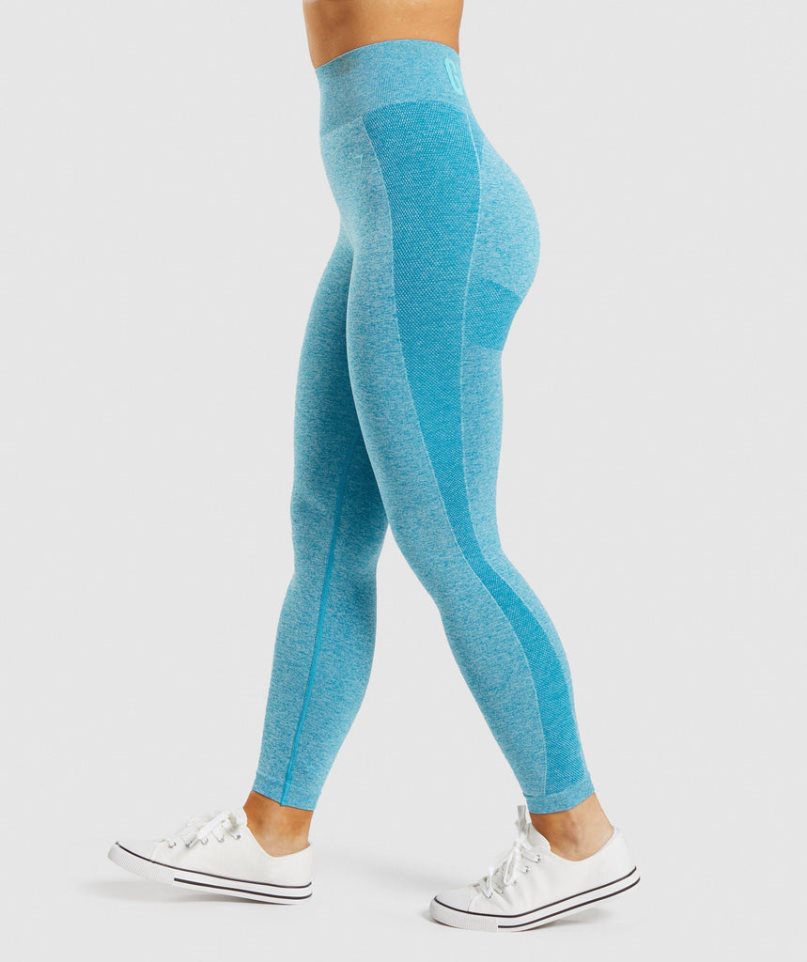 Legginsy Gymshark Flex High Waisted Damskie Niebieskie | PL 483VLJ